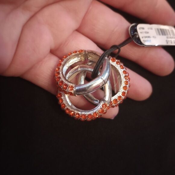 Lane Bryant 3 piece silver tone ring set;NWT - Picture 9 of 9